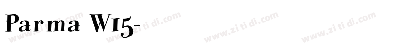 Parma W15字体转换